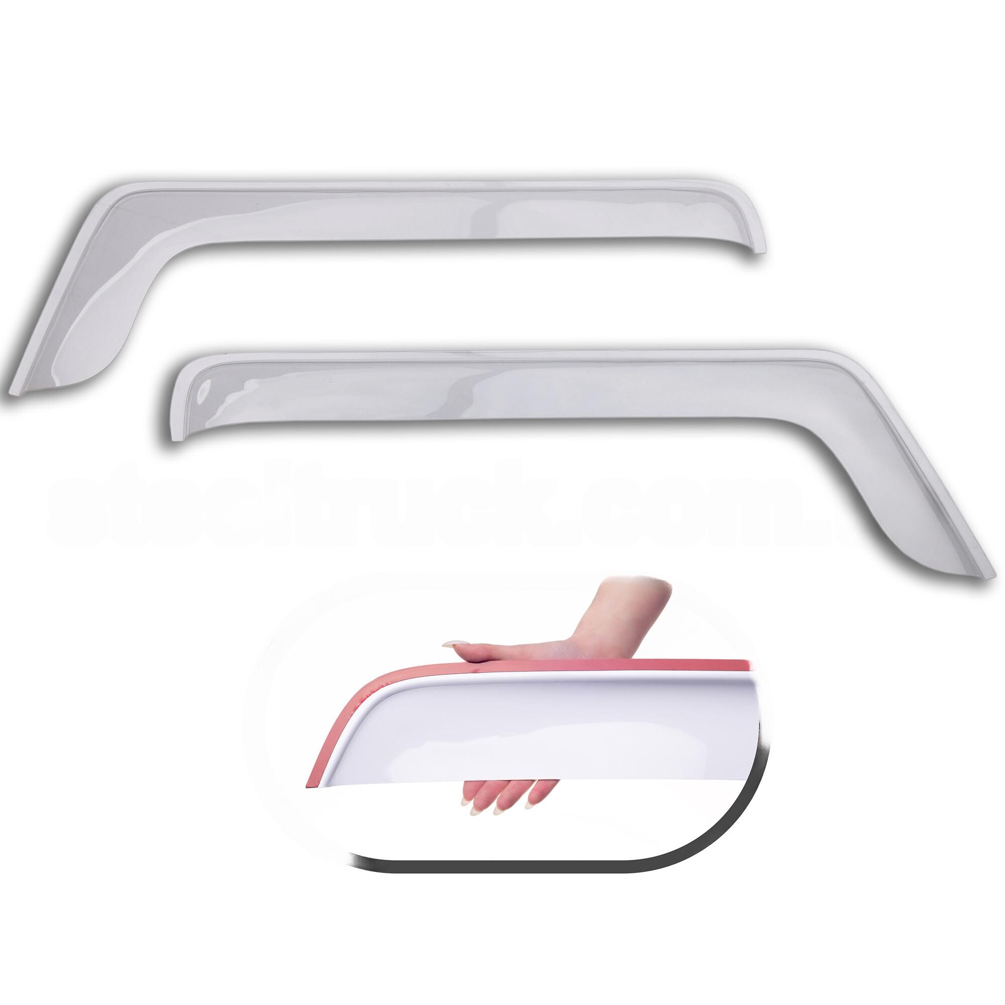 Ветровик RENAULT PREMIUM \DAF LF\VOLVO FL "малый угол" \скотч\белый\ Ветровик RENAULT PREMIUM \DAF LF\VOLVO FL "малый угол" \скотч\белый\