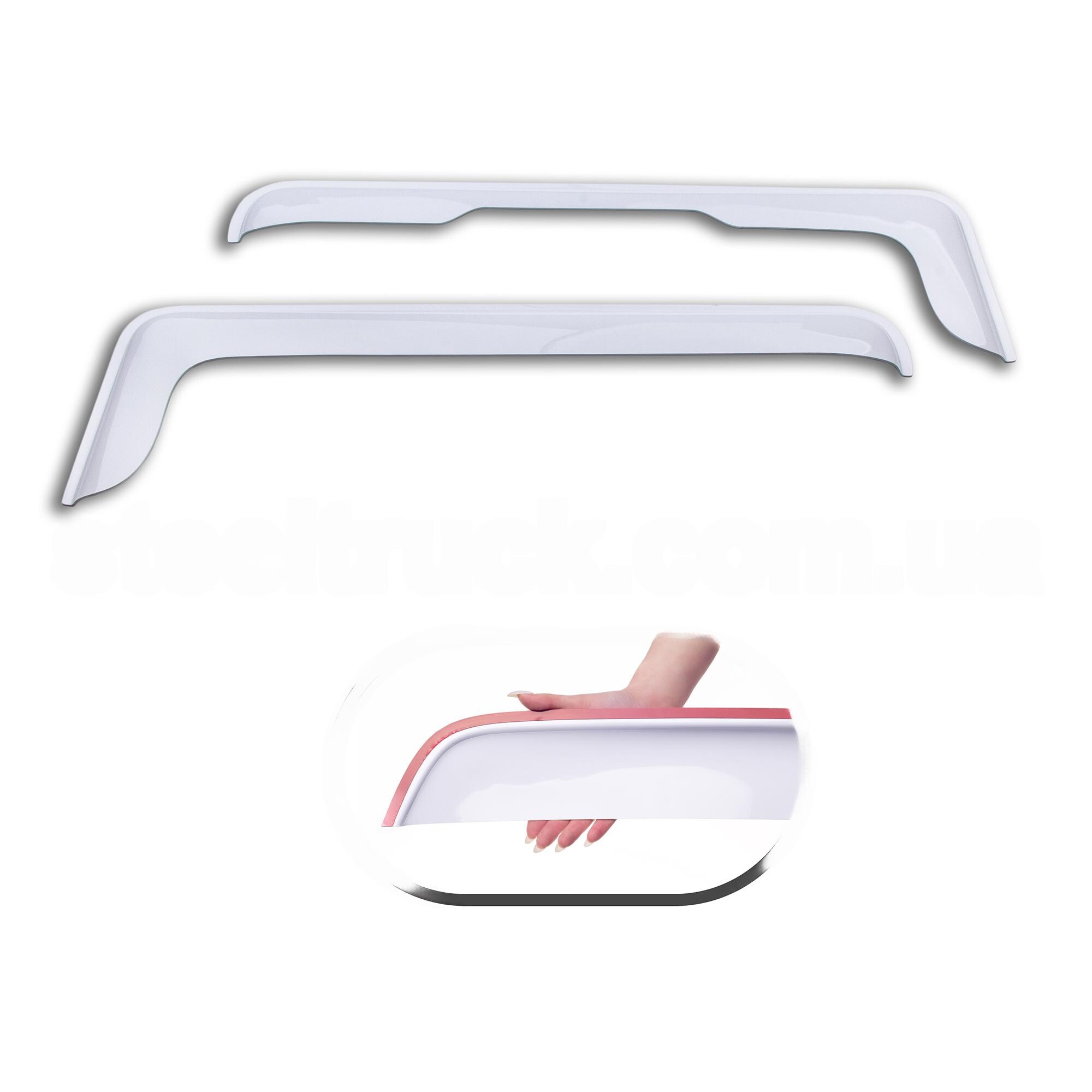 Ветровик SCANIA 4, 5, 6 серия "малый угол \скотч\белый\ Ветровик SCANIA 4, 5, 6 серия "малый угол \скотч\белый\