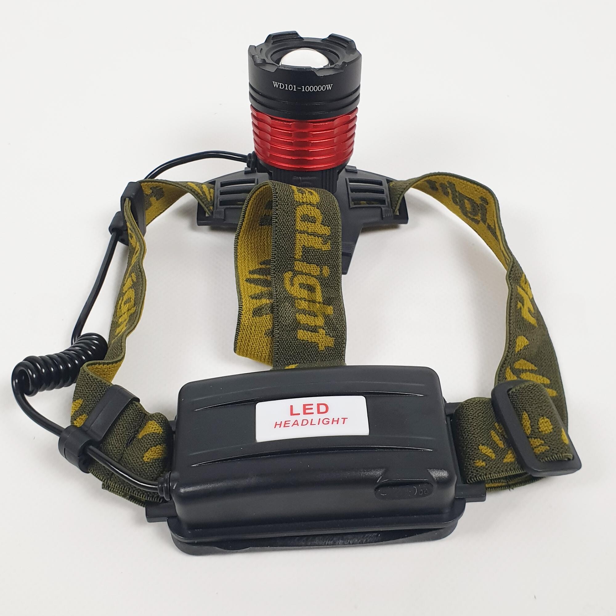 Фонарик налобный 2 АКБ+ зарядный кабель WD101 Фонарик налобный 2 АКБ+ зарядный кабель WD101