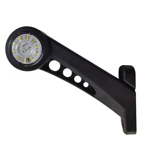 Фонарь габаритный рог LED прямой 18 см  \бегущий диод\