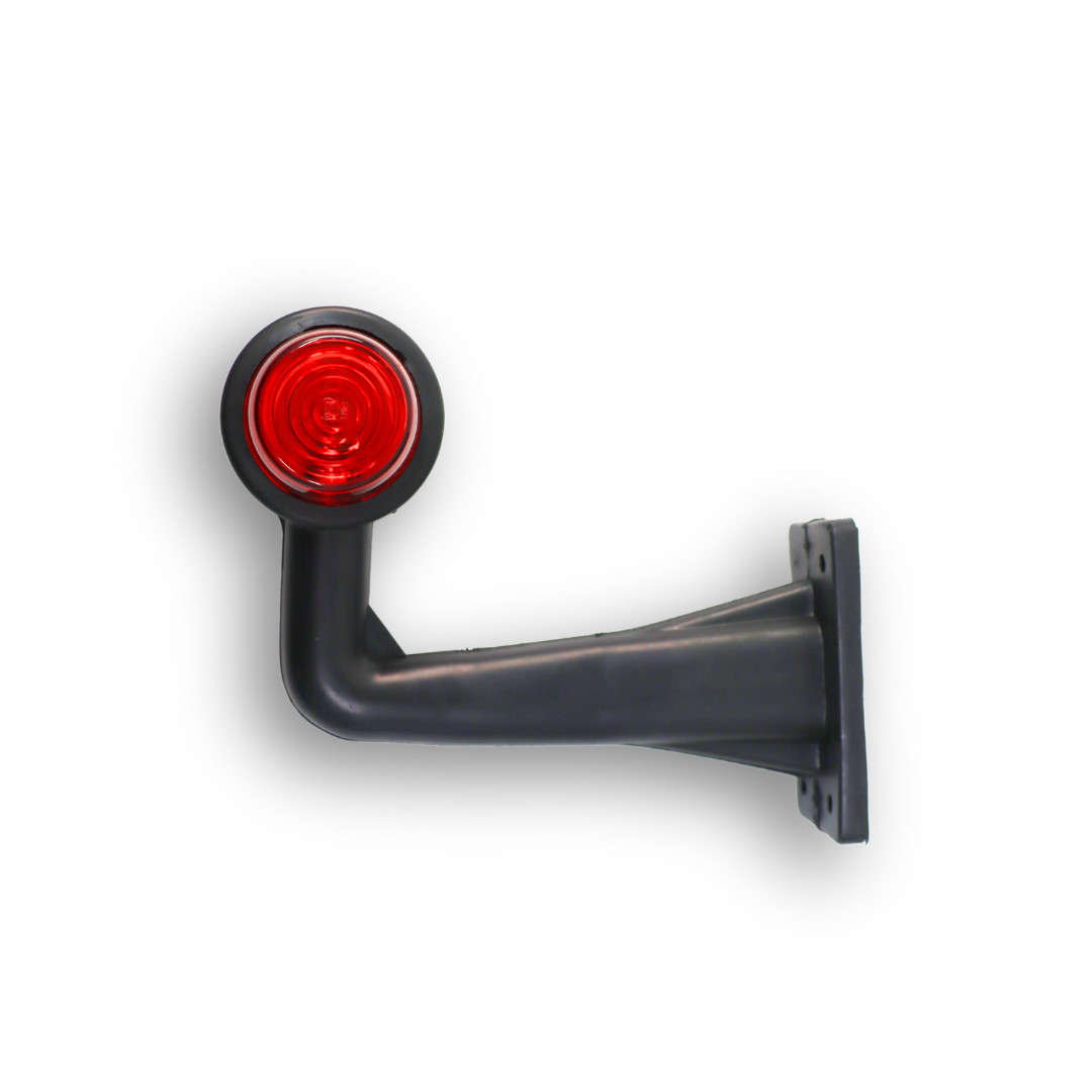 Ліхтар габаритний ріг двокольоровий кривий великий 20см TERMO Ліхтар габаритний ріг двокольоровий кривий великий 20см TERMO