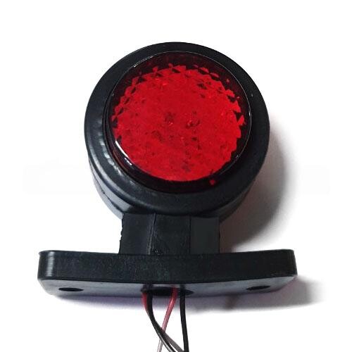 Фонарь габаритный рог LED прямой 6 см \9 диодов\ \F.PLAS\