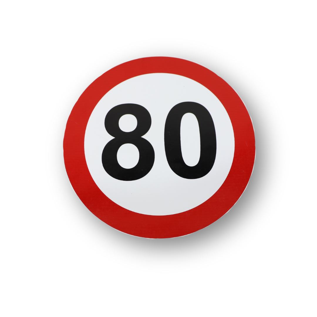 Наклейка "80" Ø16мм Наклейка "80" Ø16мм