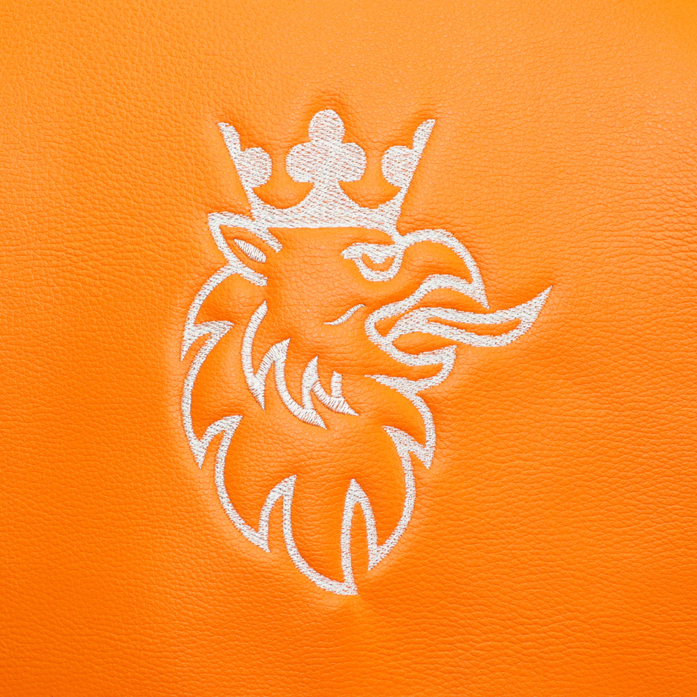 Чехол на сиденья SCANIA R,G,P,S (2014-...) водит. монолит - пасс. складное, серый велюр - оранжевая кожа