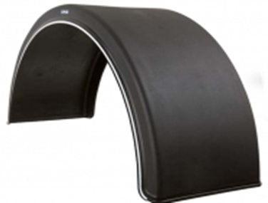 Крыло автомобильное Domar с белой каймой , пластик, B-550мм, Италия Крыло автомобильное Domar с белой каймой , пластик, B-550мм, Италия
