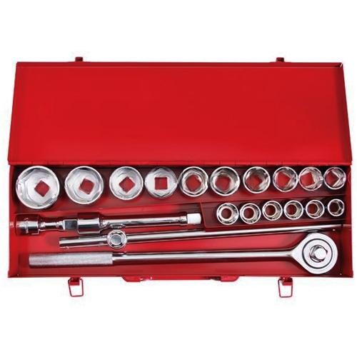 Професійний набір інструментів 3\4,20од (гол,19-50) метал. кейс