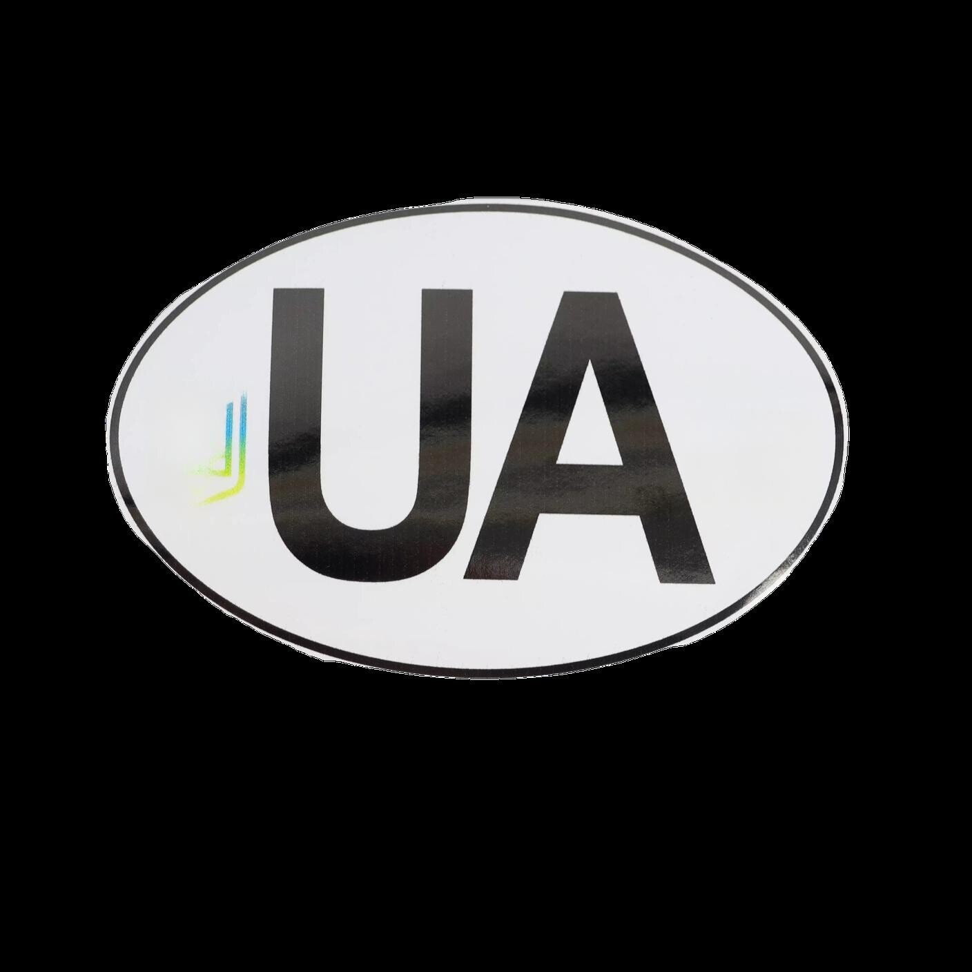 Наклейка UA большая 17 см