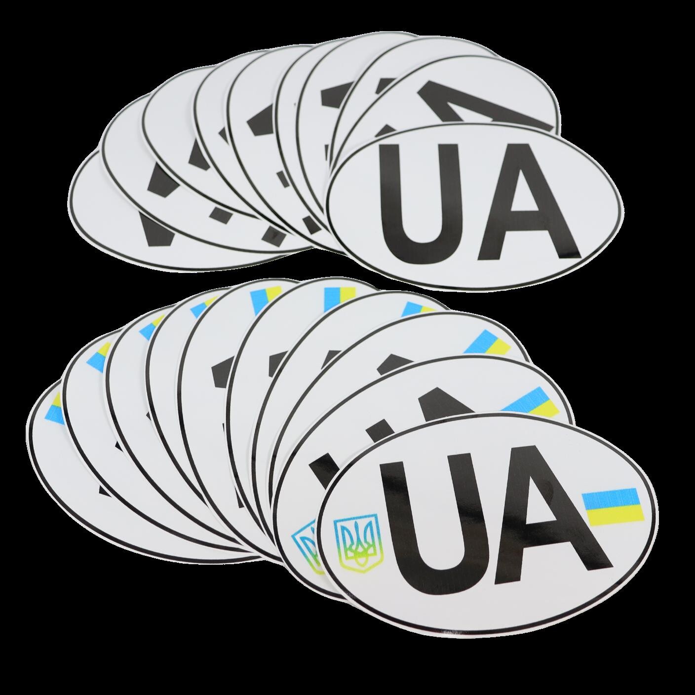 Наклейка UA большая 17 см