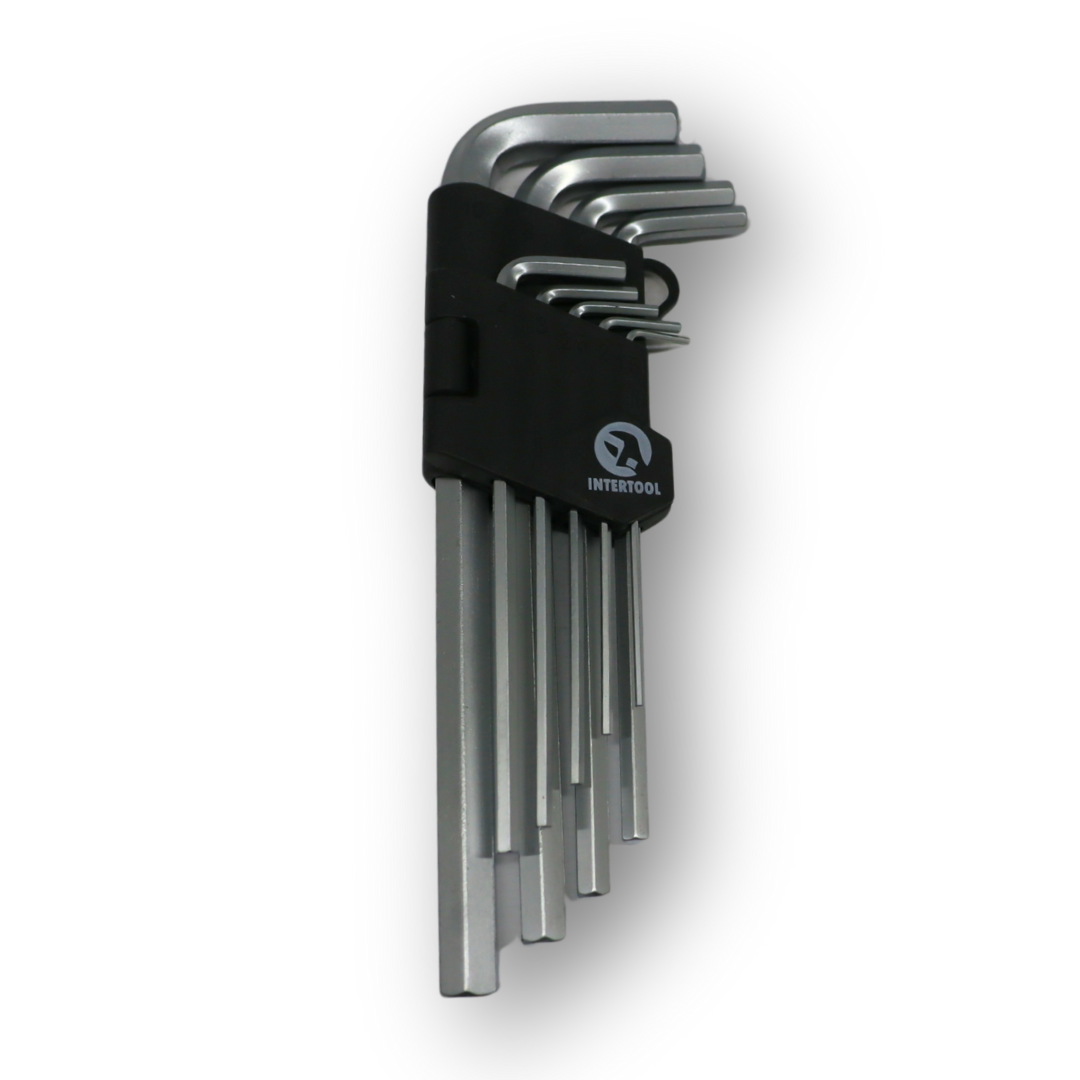 Набор Г-образных шестигранных ключей удлиненный 9ед. 1,5-10,мм Набор Г-образных шестигранных ключей удлиненный 9ед. 1,5-10,мм