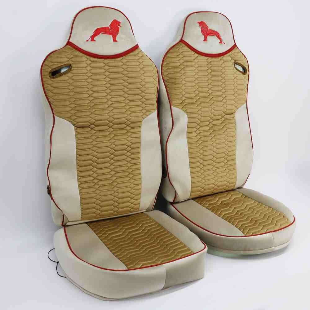 Чохол на сидіння KADIFE Велюр MAN TGX,TGA,TGL,TGM,TGS; (2007-2020) 2 ременя, водій та пасажир (Низький) беж. Чохол на сидіння KADIFE Велюр MAN TGX,TGA,TGL,TGM,TGS; (2007-2020) 2 ременя, водій та пасажир (Низький) беж.