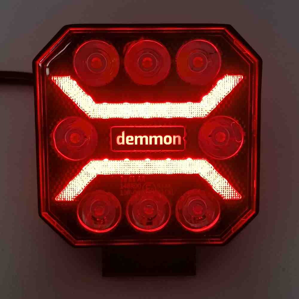 Фара универсальная диодная LED  (8 диодов 27W) \корпус алюминий.\ Demmon
