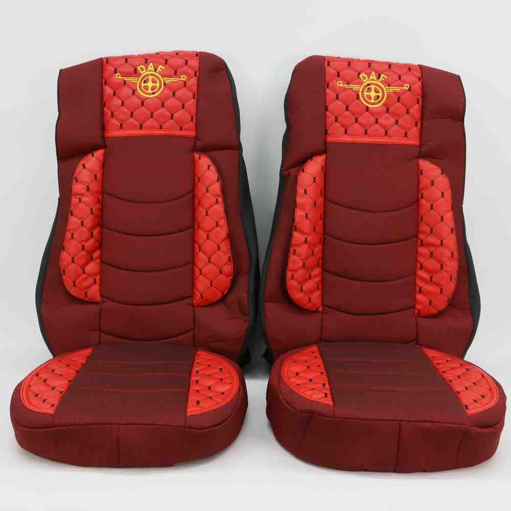 Чехол на сиденья KILIFI DAF XF105 106 XG CF85 LF (2013-2024) красный.