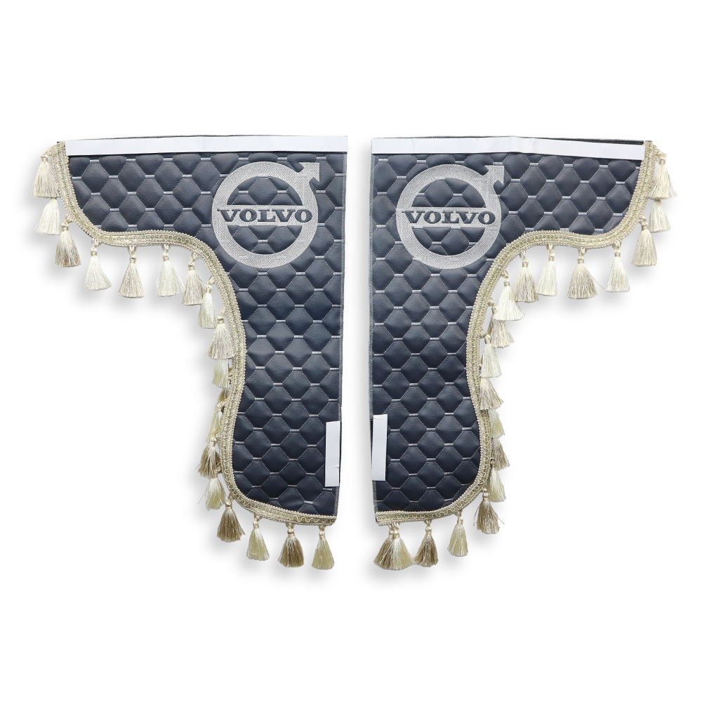 Шторка Екошкіра "Pergam" VOLVO лоб+косинки+спальник+нічні сіра Шторка Екошкіра "Pergam" VOLVO лоб+косинки+спальник+нічні сіра