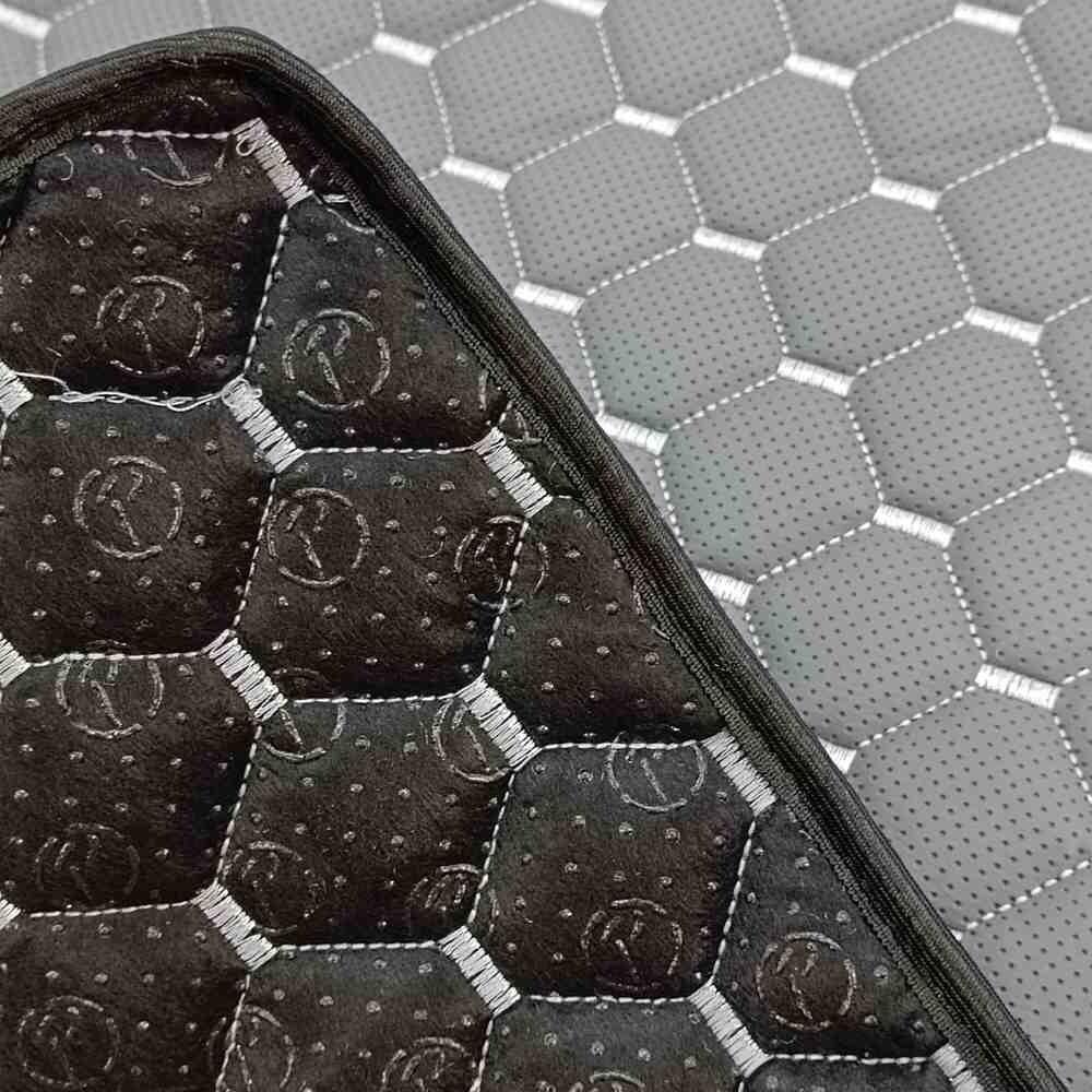 Коврик Экокожа MERCEDES Actros 2003-2012 MP2, MP3;  серый, АСП, перфорация