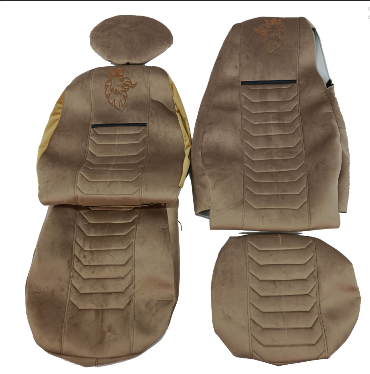 Чохол на сидіння SCANIA R,G,P (2004-2017) водій пілот - пас. складне, корич.