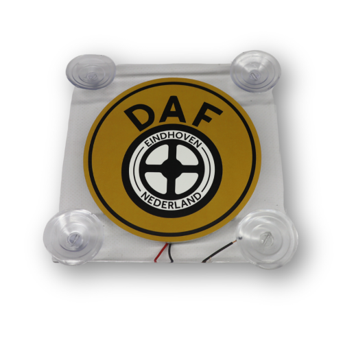 Табличка диодная DAF квадрат; желтая; 12-24V; 160*160 мм Табличка диодная DAF квадрат; желтая; 12-24V; 160*160 мм