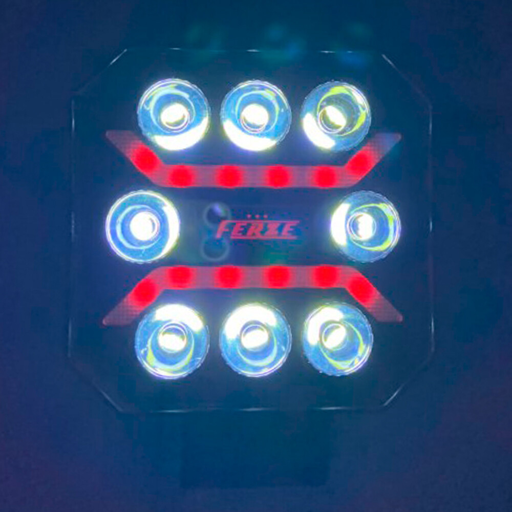 Фара задний ход 9-32V 8LED с габаритным огнем