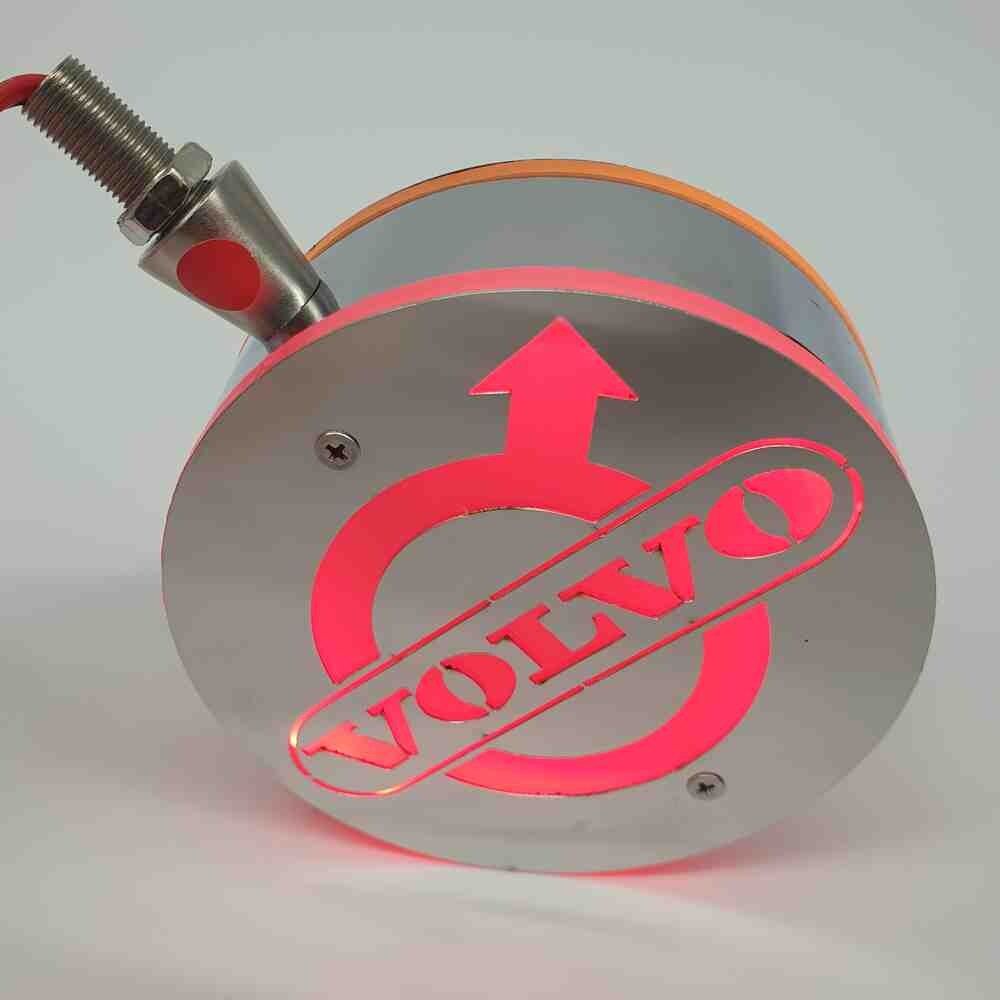 Фонарик декоративный с элементами нержавейки диодный VOLVO - красно-белый (Ø-100мм*40мм) Фонарик декоративный с элементами нержавейки диодный VOLVO - красно-белый (Ø-100мм*40мм)