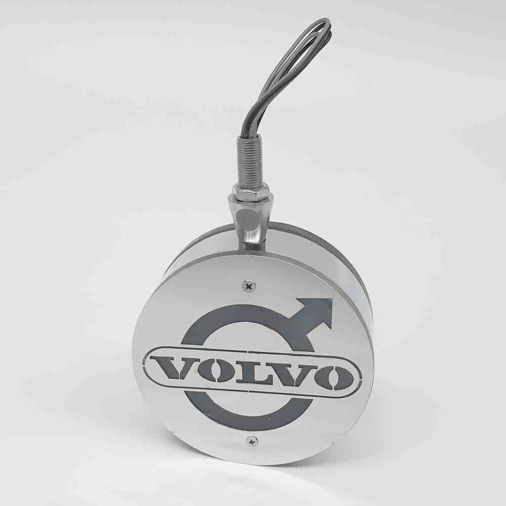 Фонарик декоративный с элементами нержавейки диодный VOLVO - красно-белый (Ø-100мм*40мм) Фонарик декоративный с элементами нержавейки диодный VOLVO - красно-белый (Ø-100мм*40мм)