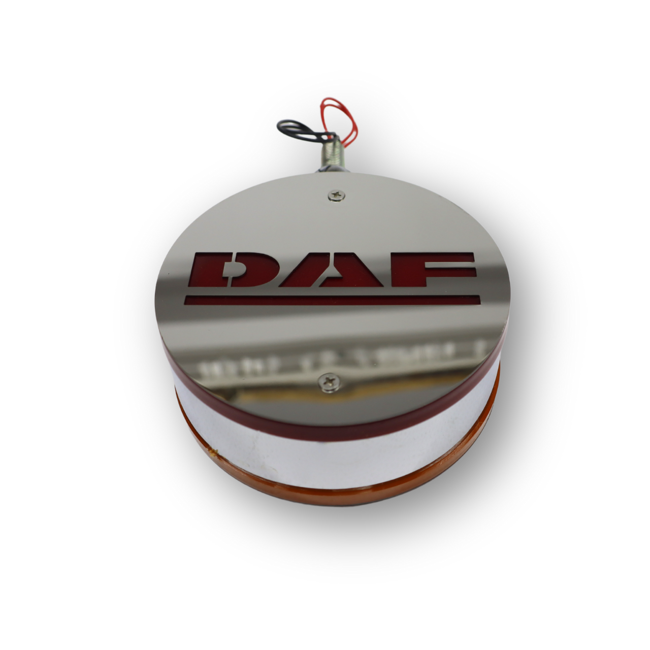 Фонарик декоративный с элементами нержавейки диодный DAF - красно-желтый (Ø-100мм*40мм) Фонарик декоративный с элементами нержавейки диодный DAF - красно-желтый (Ø-100мм*40мм)