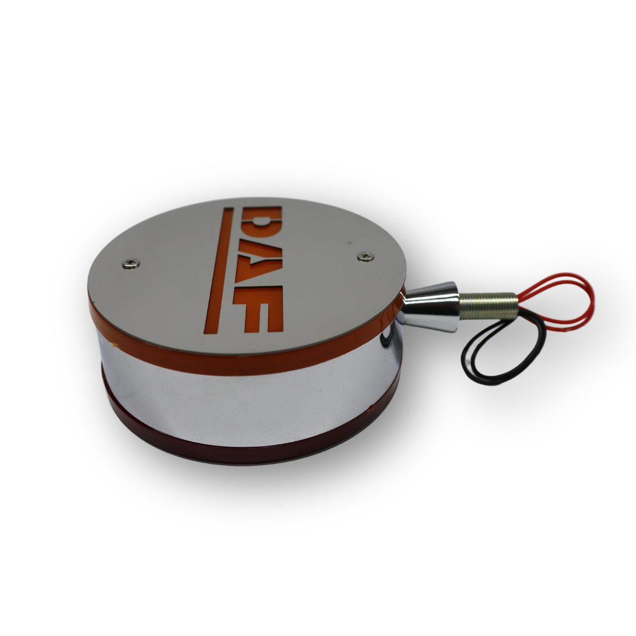 Фонарик декоративный с элементами нержавейки диодный DAF - красно-желтый (Ø-100мм*40мм) Фонарик декоративный с элементами нержавейки диодный DAF - красно-желтый (Ø-100мм*40мм)