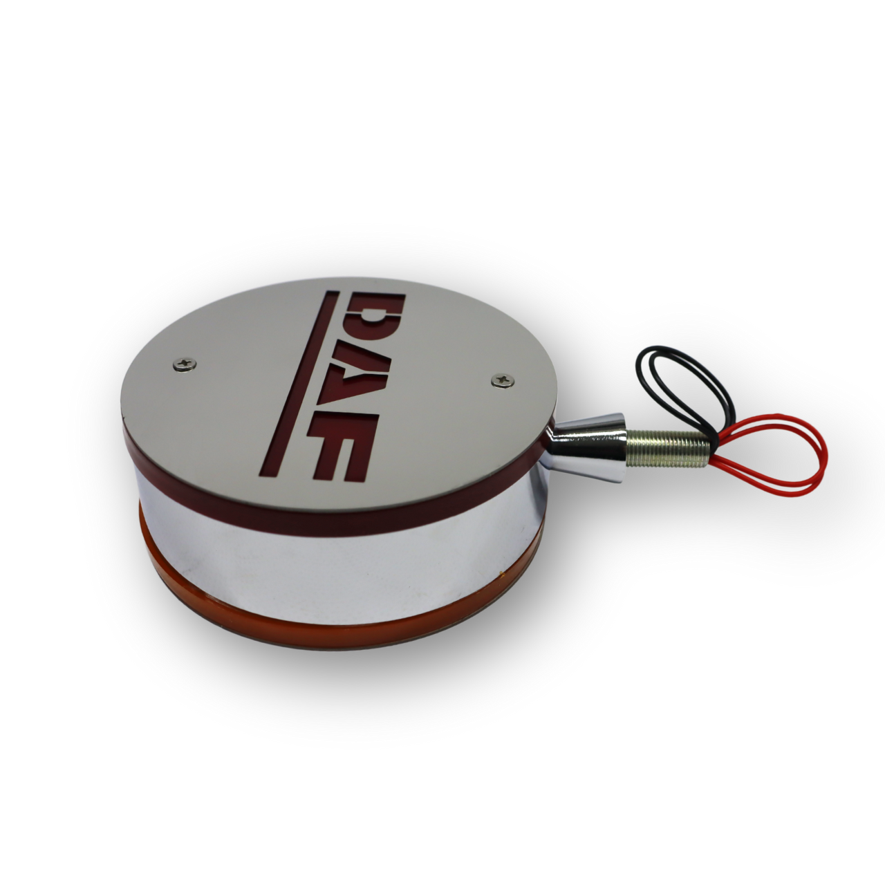 Фонарик декоративный с элементами нержавейки диодный DAF - красно-желтый (Ø-100мм*40мм) Фонарик декоративный с элементами нержавейки диодный DAF - красно-желтый (Ø-100мм*40мм)