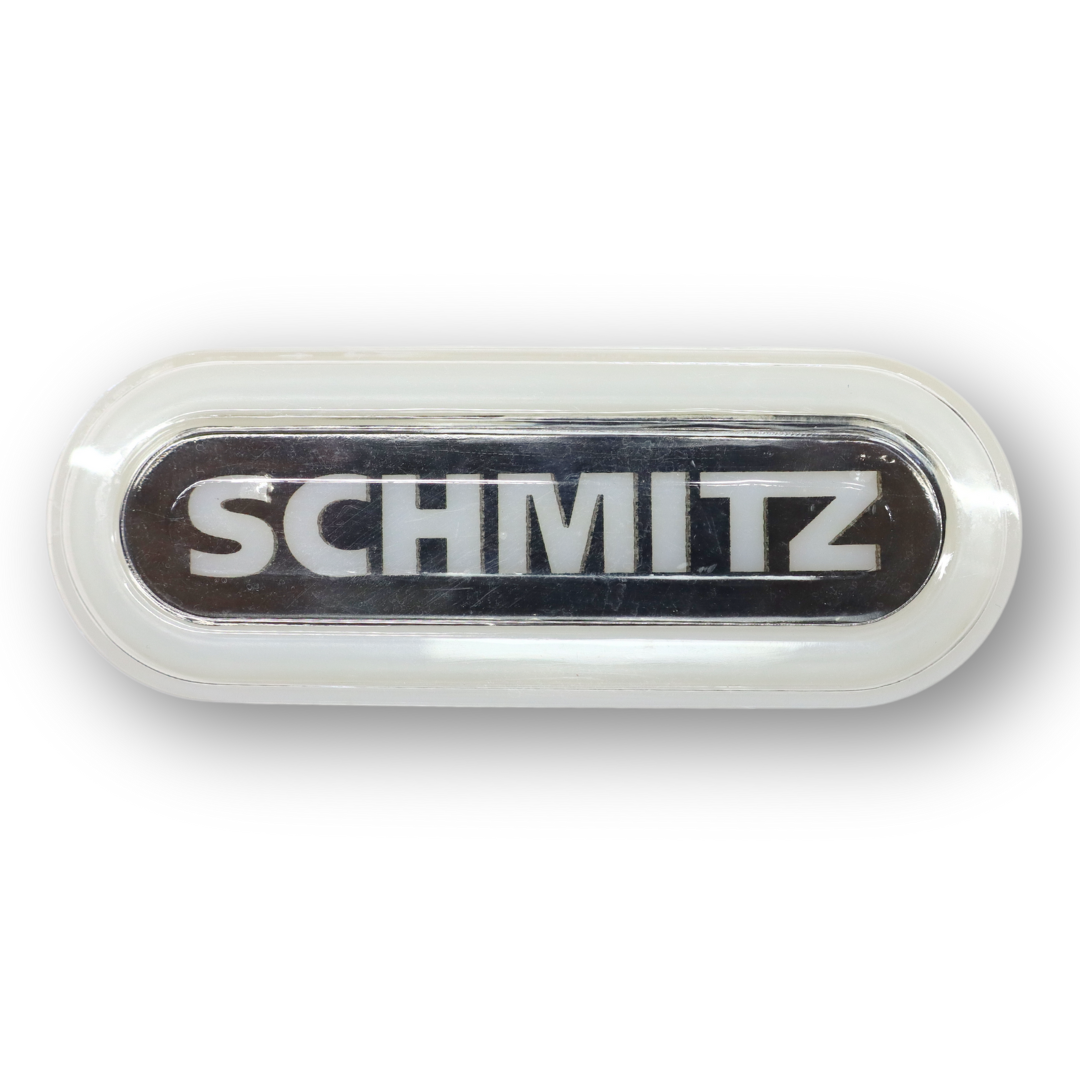 Ліхтар габаритний NEON з логотипом "SCHMITZ" білий з кріпленням