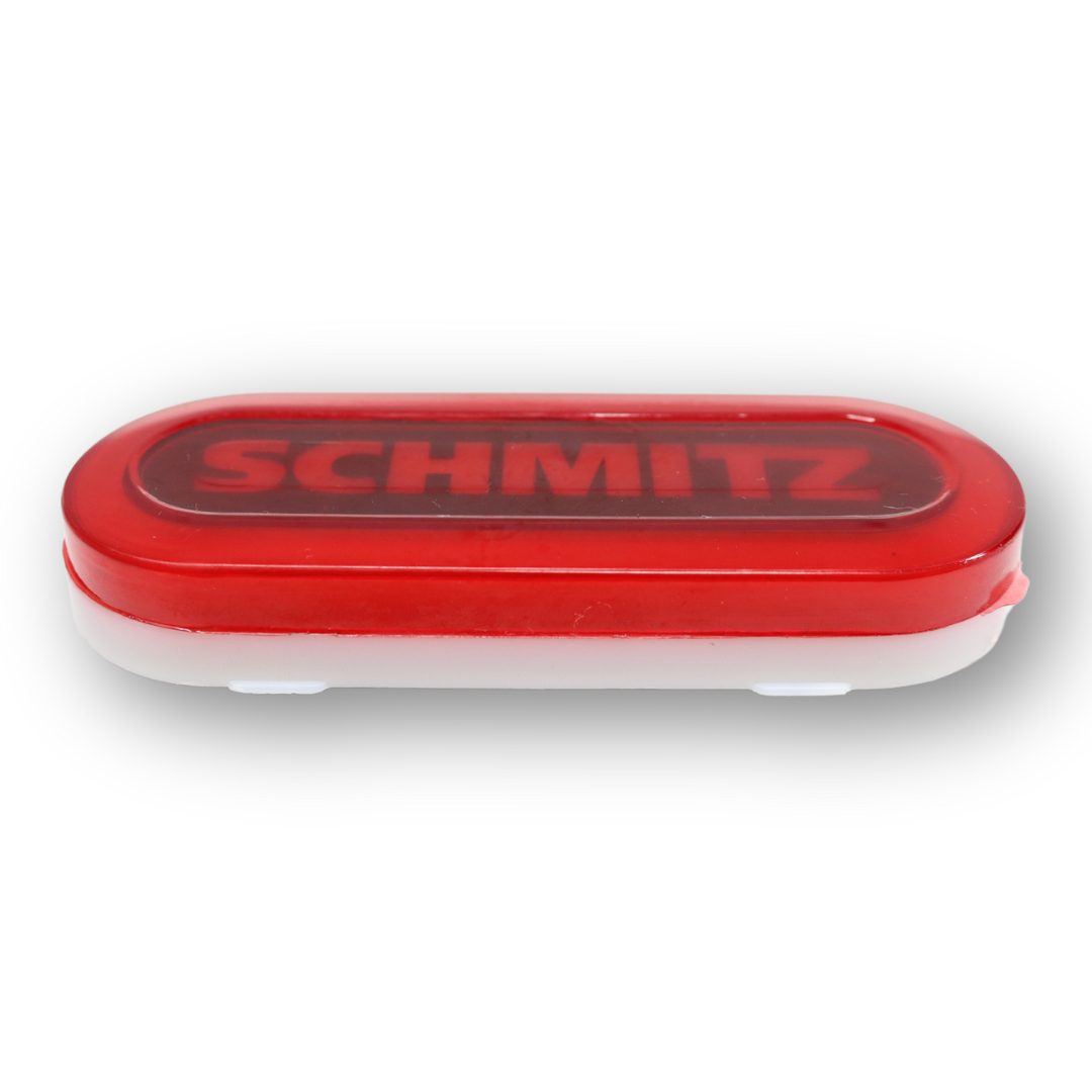 Ліхтар габаритний NEON з логотипом "SCHMITZ" червоний \з кріпленням \ Ліхтар габаритний NEON з логотипом "SCHMITZ" червоний \з кріпленням \