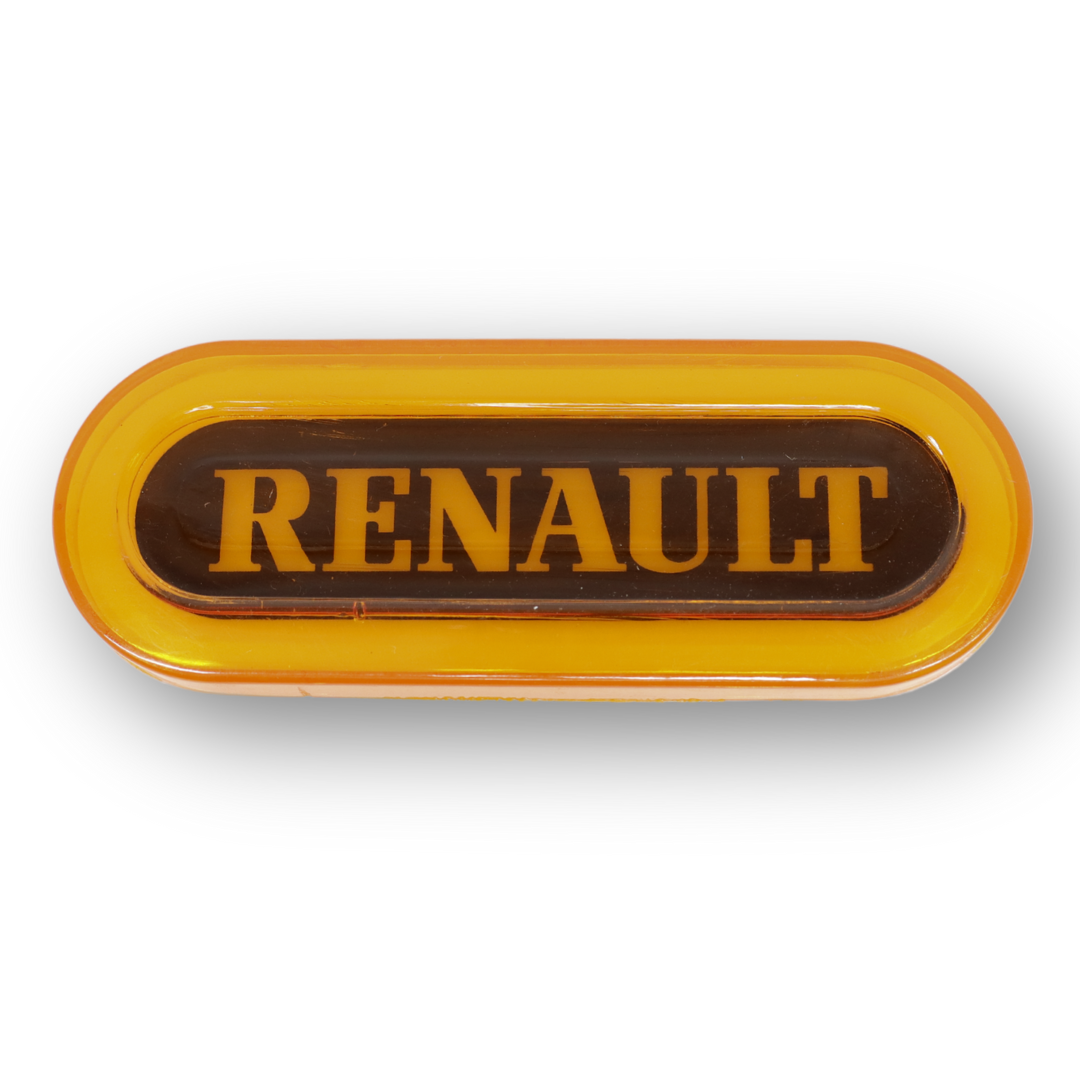 Ліхтар габаритний NEON з логотипом "RENAULT" жовтий \з кріпленням \