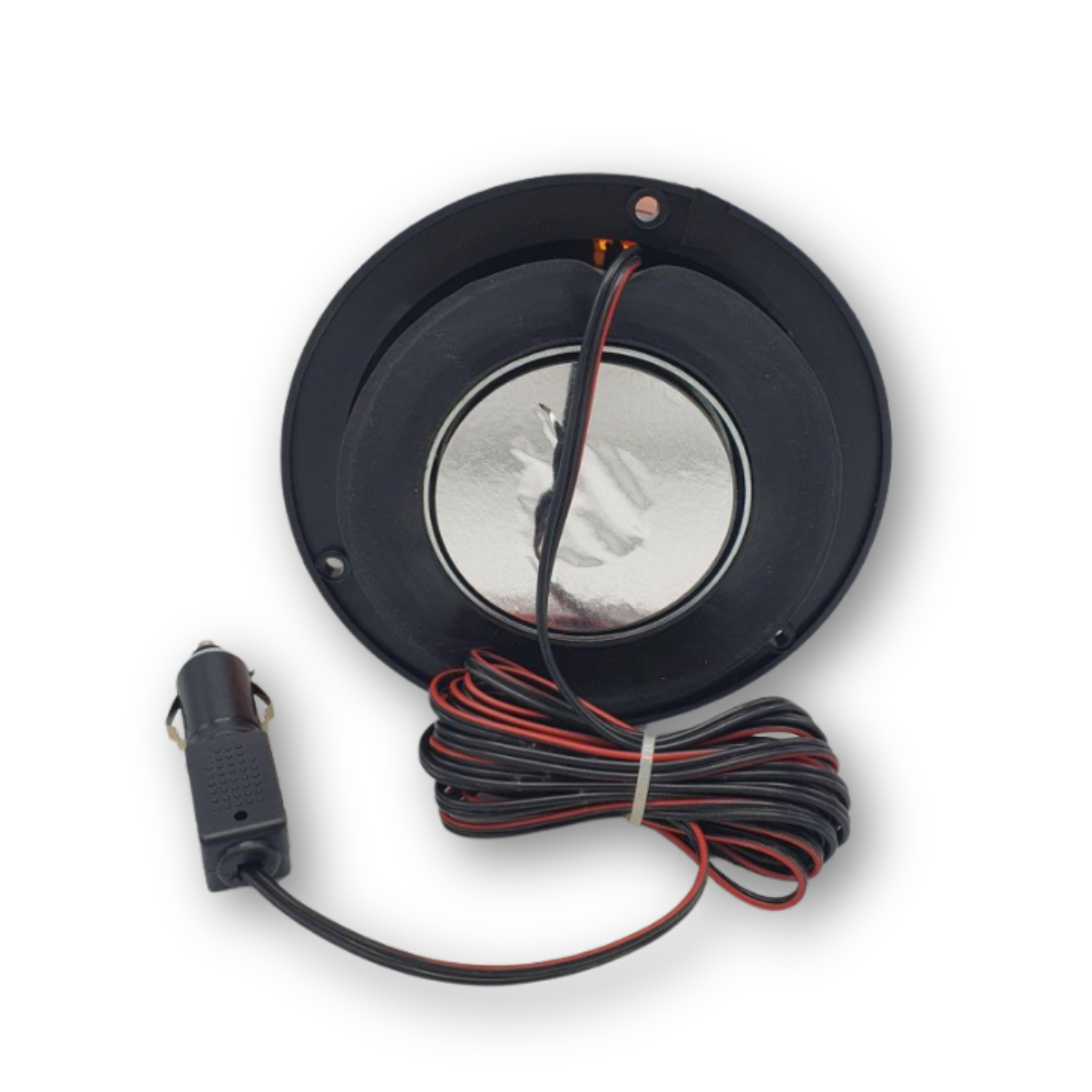 Маячок оранжевый LED 12-24V с линзой Френеля и магнитным креплением