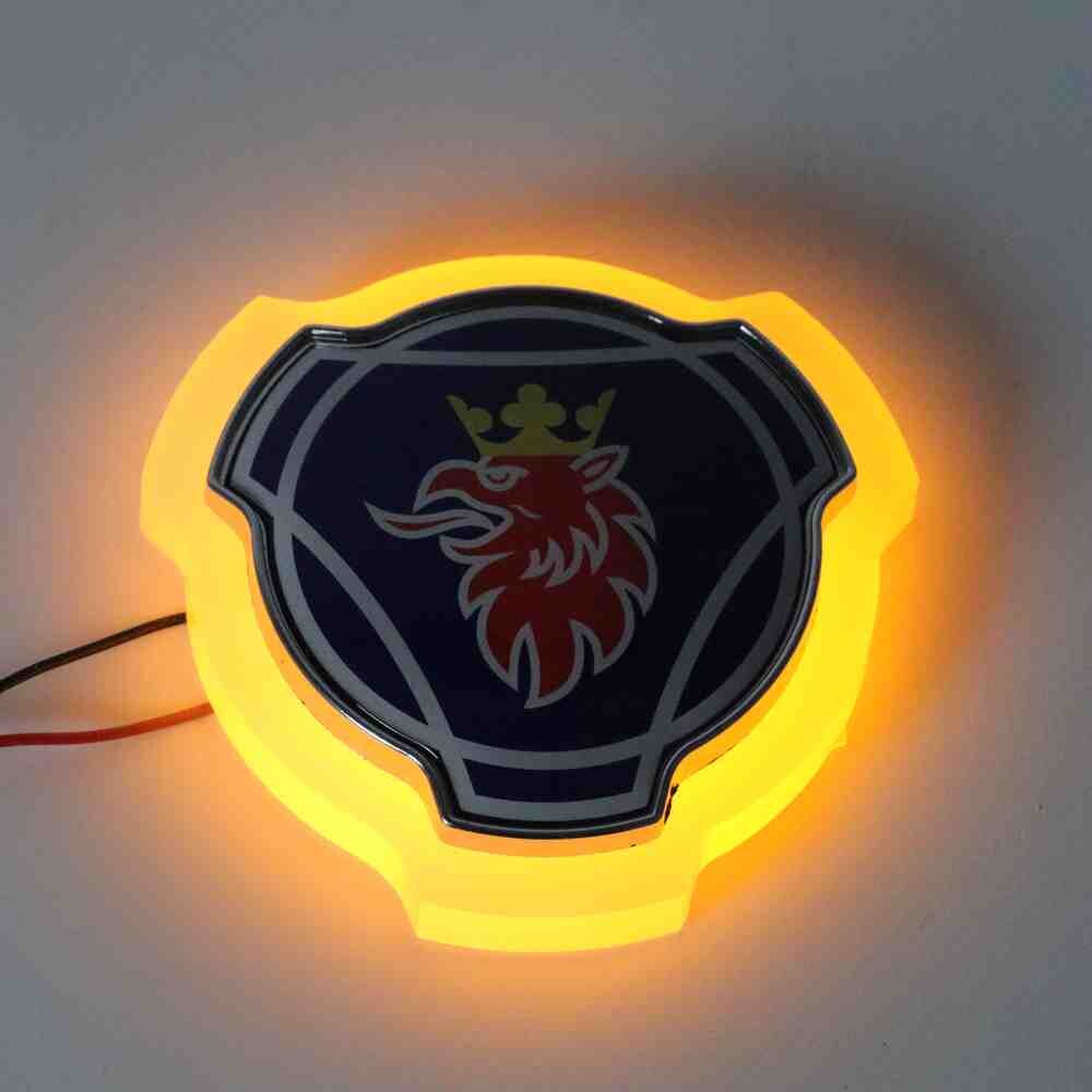 Фонарь декор эмблема SCANIA желтый