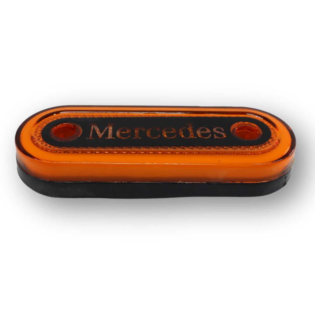 Ліхтар габаритний NEON з логотипом "MERCEDES" жовтий Ліхтар габаритний NEON з логотипом "MERCEDES" жовтий