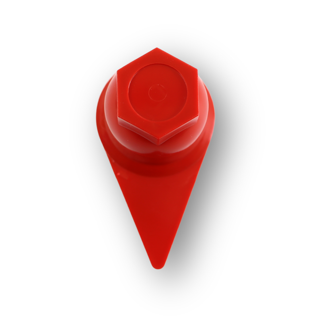 Колпачек на гайку 32 с указателем красный Колпачек на гайку 32 с указателем красный