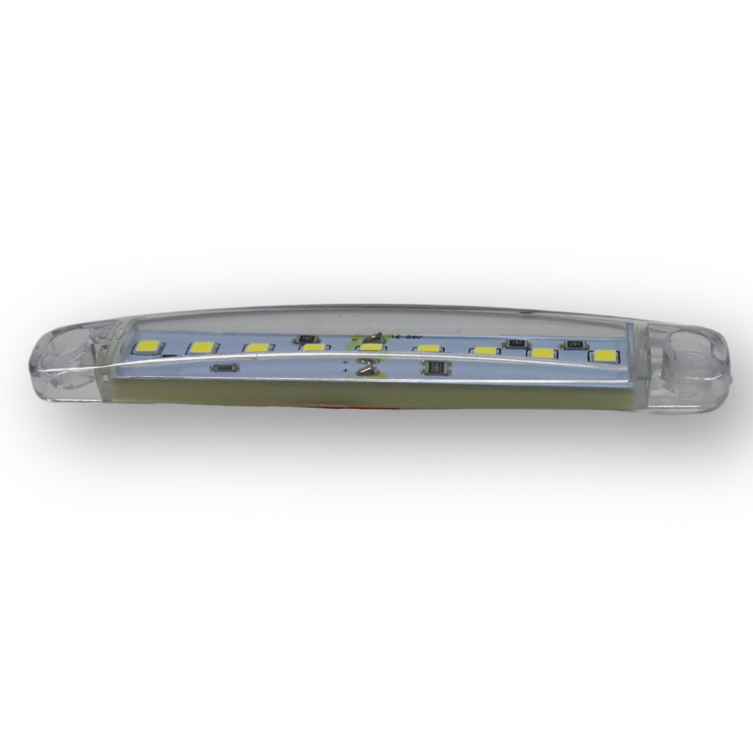 Фонарь габаритный LED 9 белый 12-24V 100*15мм