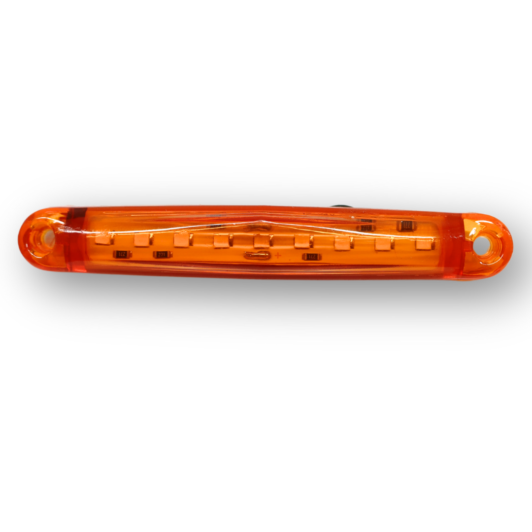 Фонарь габаритный LED 9 желтый 12-24V 100*15мм