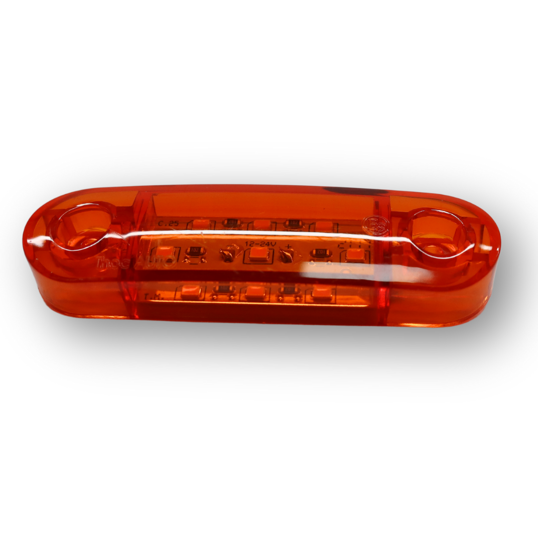Фонарь габаритный LED 9 желтый 12-24V 85*24мм