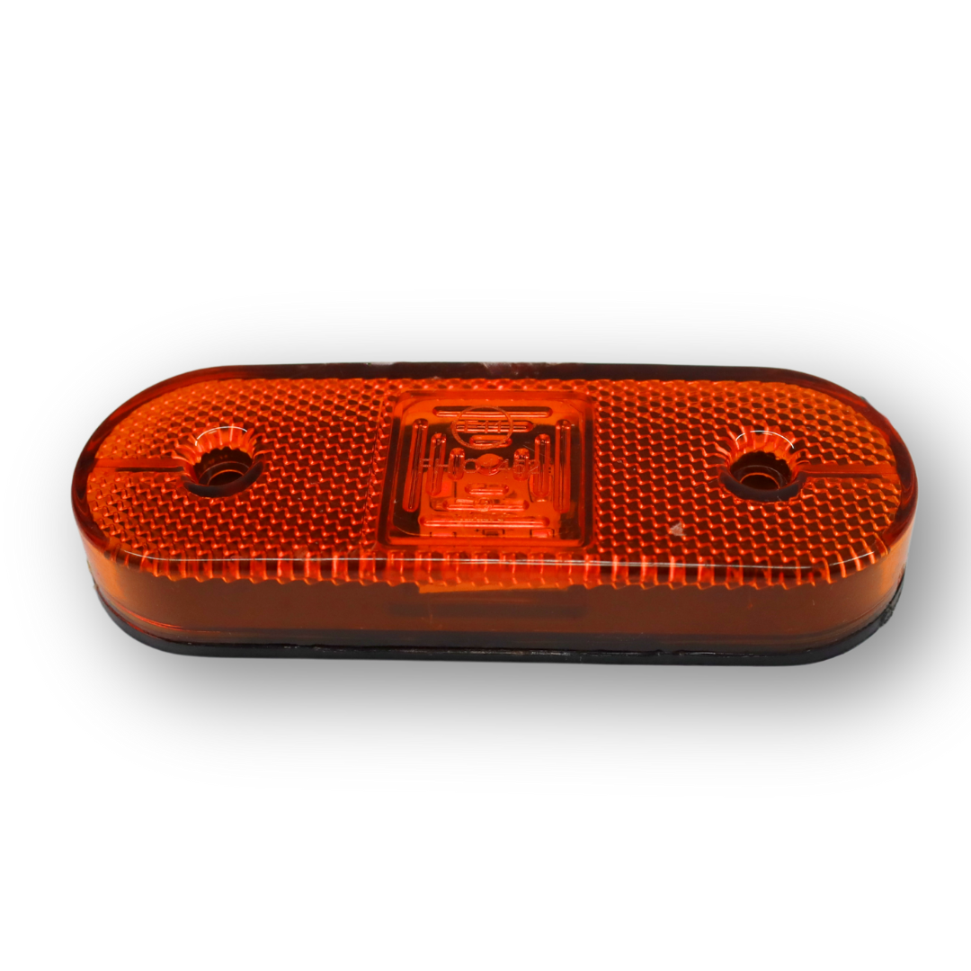 Фонарь габаритный LED 4 желтый 12-24V с креплением 119*47