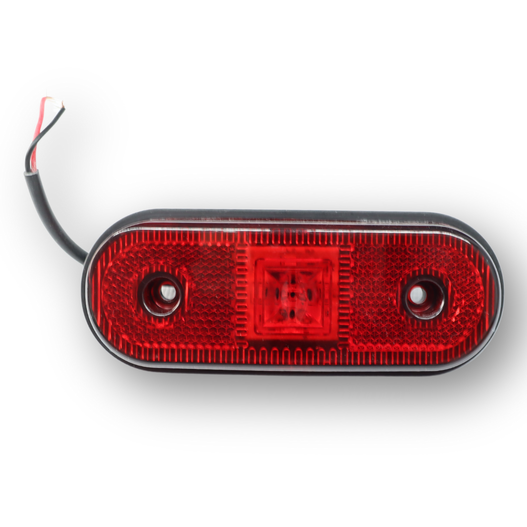 Фонарь габаритный LED 4 красный 12-24V с креплением 119*47