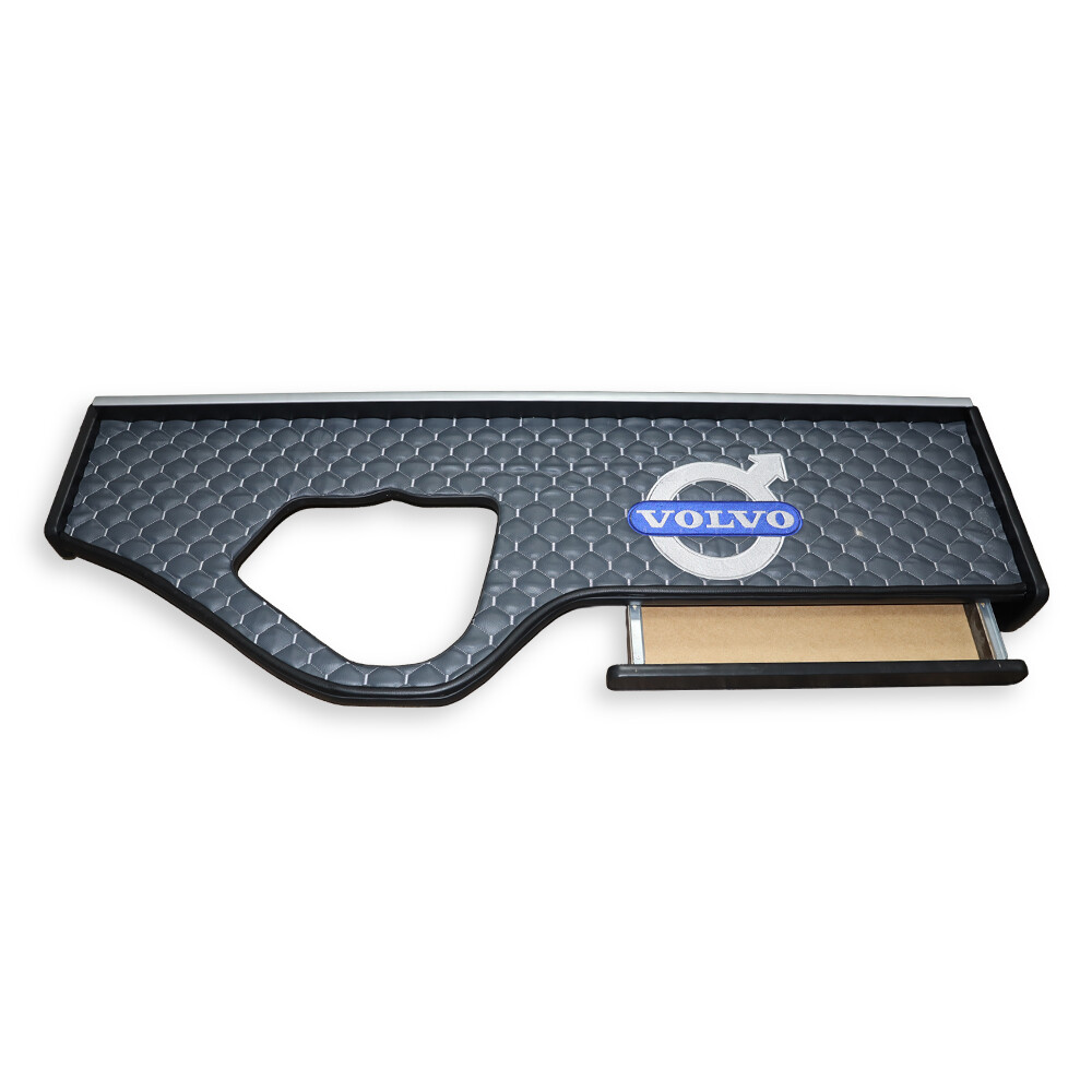 Полка кабины длинная VOLVO FH 12\16 с 2008г. серая\ST- Экокожа стёжка\