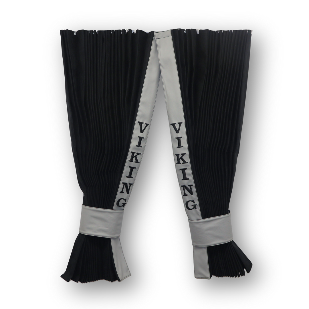 Штори Рогожка "Bow Folds" VIKING нічні чорні Штори Рогожка "Bow Folds" VIKING нічні чорні