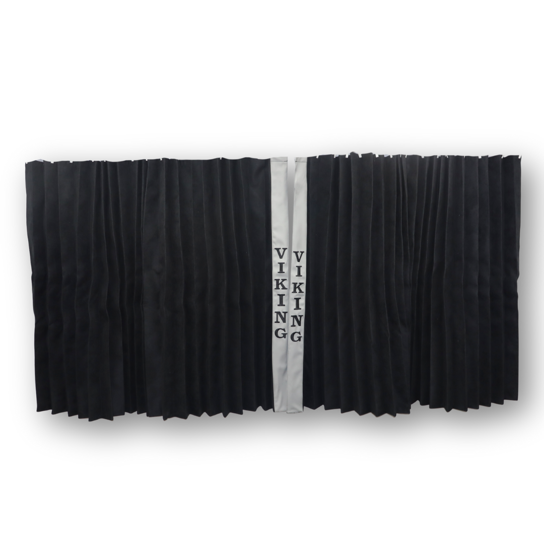 Штори Рогожка "Bow Folds" VIKING нічні чорні Штори Рогожка "Bow Folds" VIKING нічні чорні