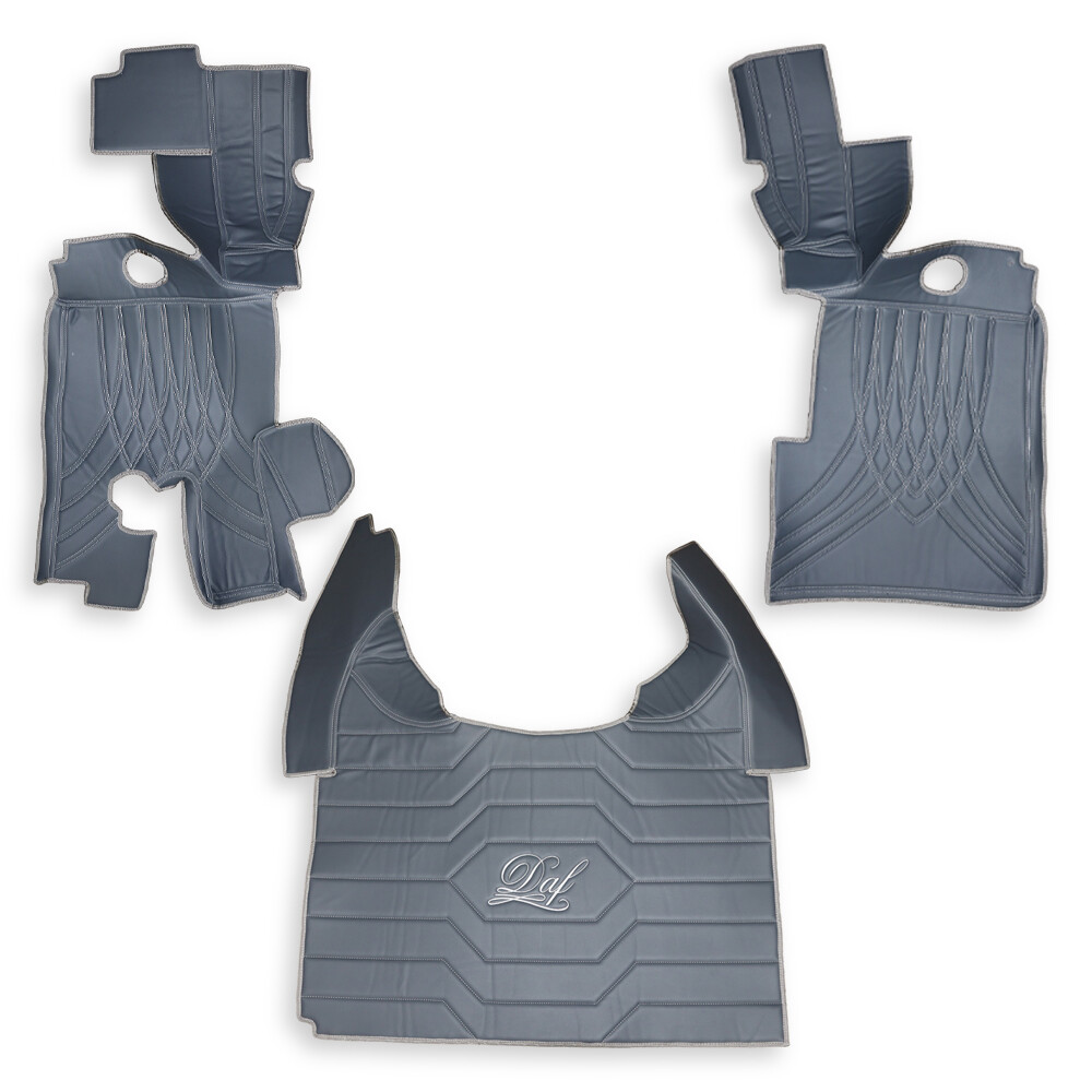 Килимок 3D Екошкіра DAF XF105 2005-2013; АКПП; сірий Килимок 3D Екошкіра DAF XF105 2005-2013; АКПП; сірий