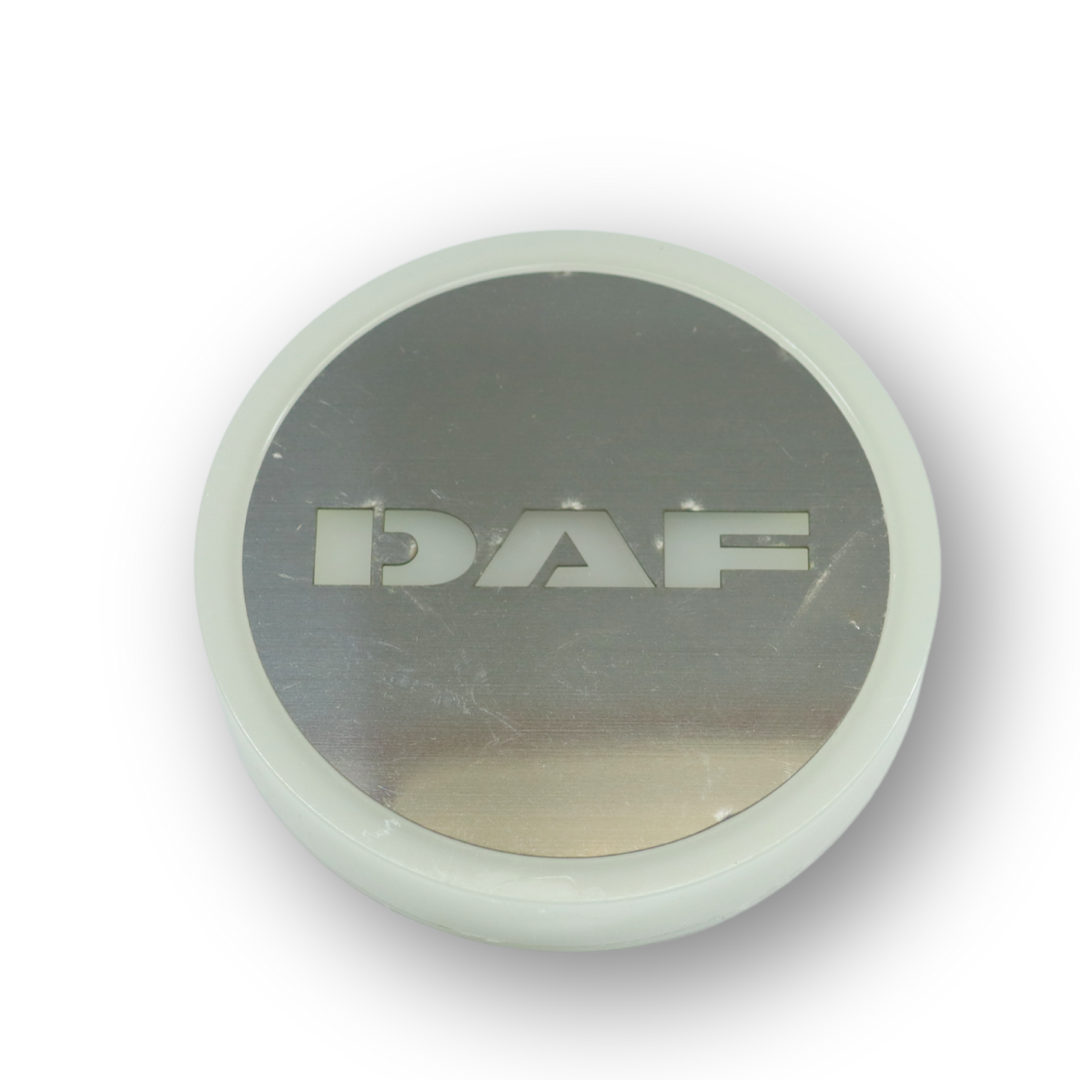 Фонарик эмблема DAF синий неоновый 24V\Ø-95мм