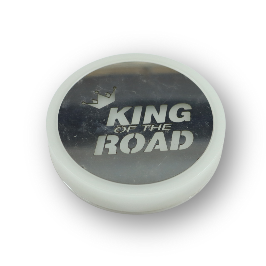 Фонарик эмблема KING OF THE ROAD синий неоновый 24V\Ø-95мм