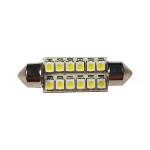 Лампочка Ferze LED AC24V 12 диод. (салон 40 мм) T11X36 SV8,5 Лампочка Ferze LED AC24V 12 диод. (салон 40 мм) T11X36 SV8,5