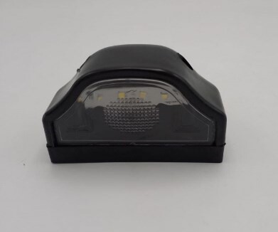 Подсветка номера "волна" черная  LED \FR\