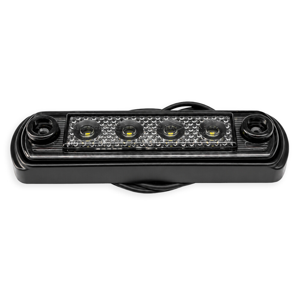 Габаритний ліхтар передній білий LED 110*31*13, 12/24V «GRAPHITE» (HORPOL)