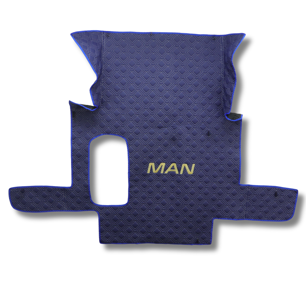 Коврик Экокожа MAN TGX 2008-2017; 1ящ., АКПП,МКПП. синий, АСП Коврик Экокожа MAN TGX 2008-2017; 1ящ., АКПП,МКПП. синий, АСП