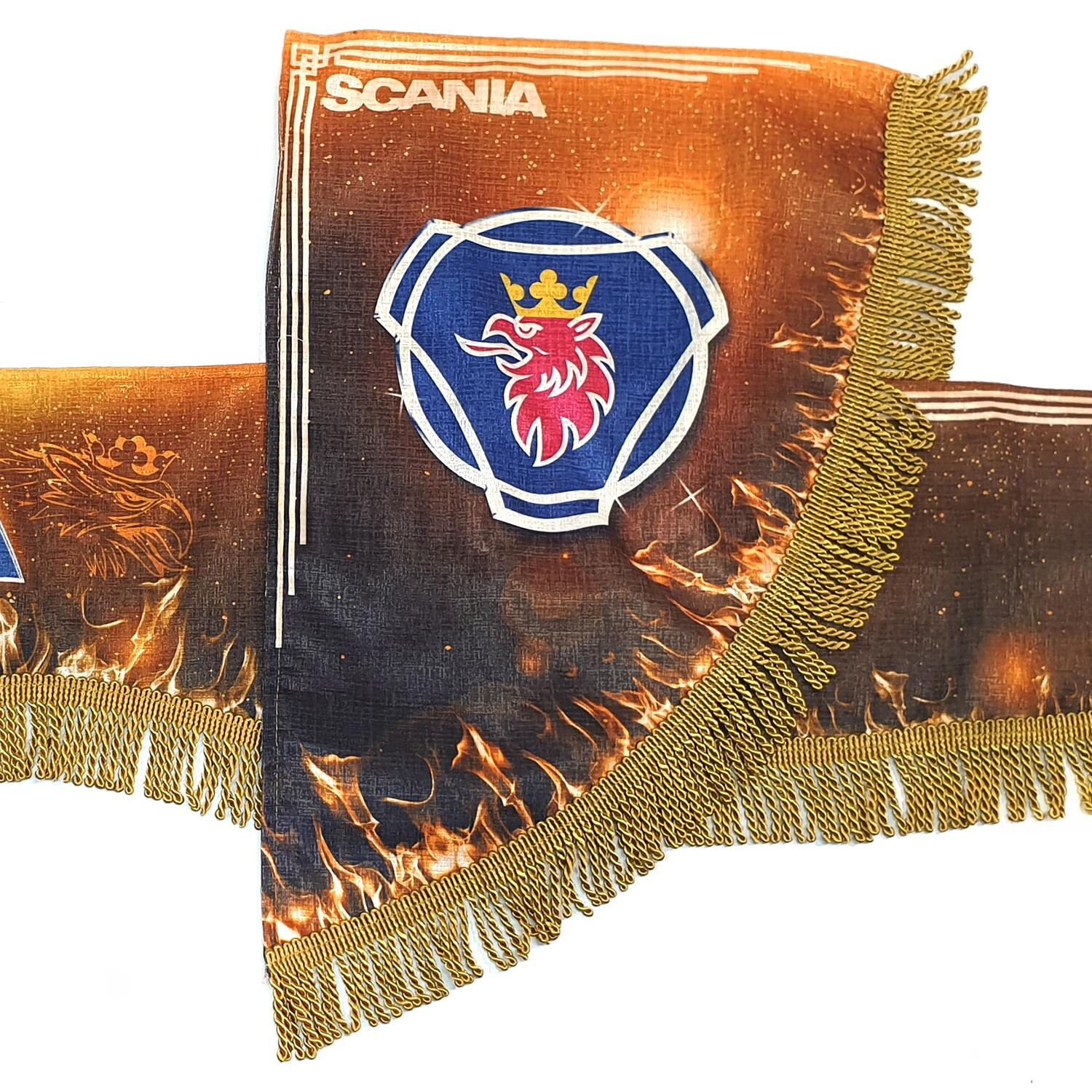 Шторка комп. SCANIA коричневый Шторка комп. SCANIA коричневый