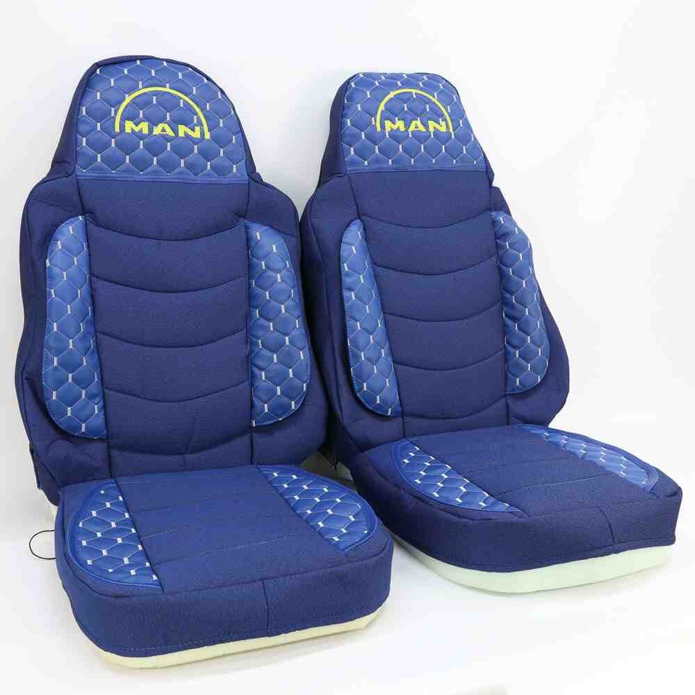 Чехол на сиденья KILIFI MAN TGX,TGA,TGL,TGM,TGS; (2005-2020) 1 ремень водитель 430/460/480 синий